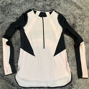 Lululemon Ride Inside Long Sleeve top, black and pink